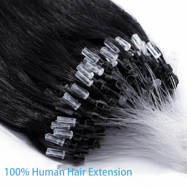 Happy Monday Echthaarverlängerungen, 100 g, brasilianisches Remy-Haar, Schwarz, Damen - Bild 1