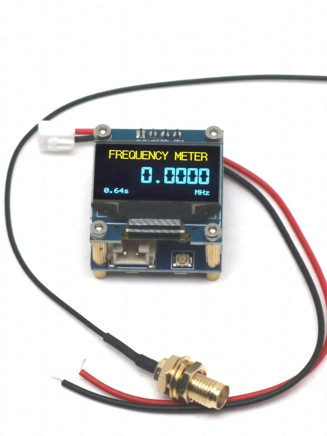 DYKBmetered Frequenzzähler mit OLED-Display für LF, MF, HF, VHF und FM, 1 kHz bis 100 MHz, Blau - Bild 1