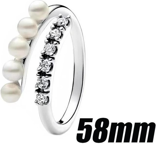 Schmuckset 925 Silber, Perle, Zirkonia, Damen - Bild 1