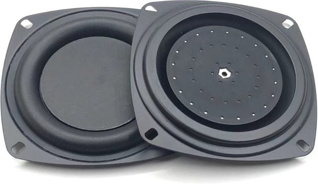 Passive Bass-Radiator-Lautsprecher-Membran zur Bass-Verstärkung in Schwarz für DIY-Projekte - Bild 1