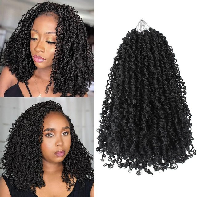 Yanky Twist Häkelhaar, 12 Zoll, 30 Stränge, Lockiges Haar, Damen - Bild 1