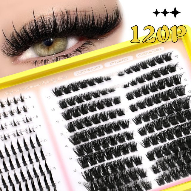VELTRINAY Wimpern-Cluster, Manga-Wimpern, Unisex - Bild 1