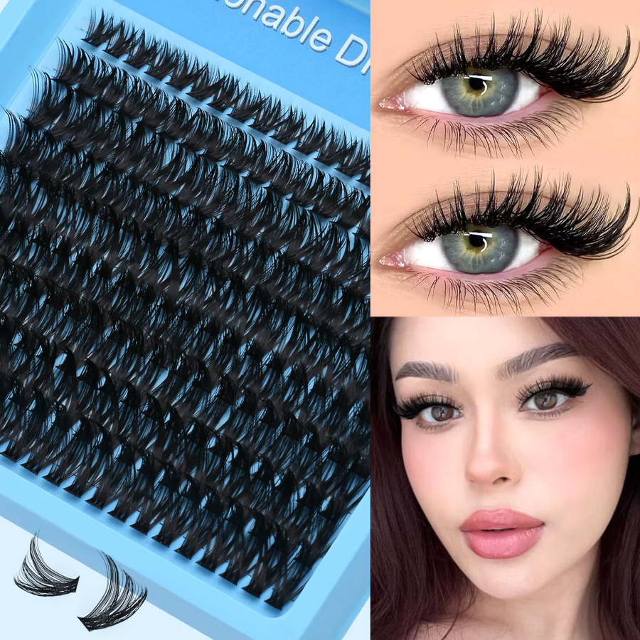 Lasvirey Cluster-Wimpern, Black, Natürlich, Unisex - Bild 3