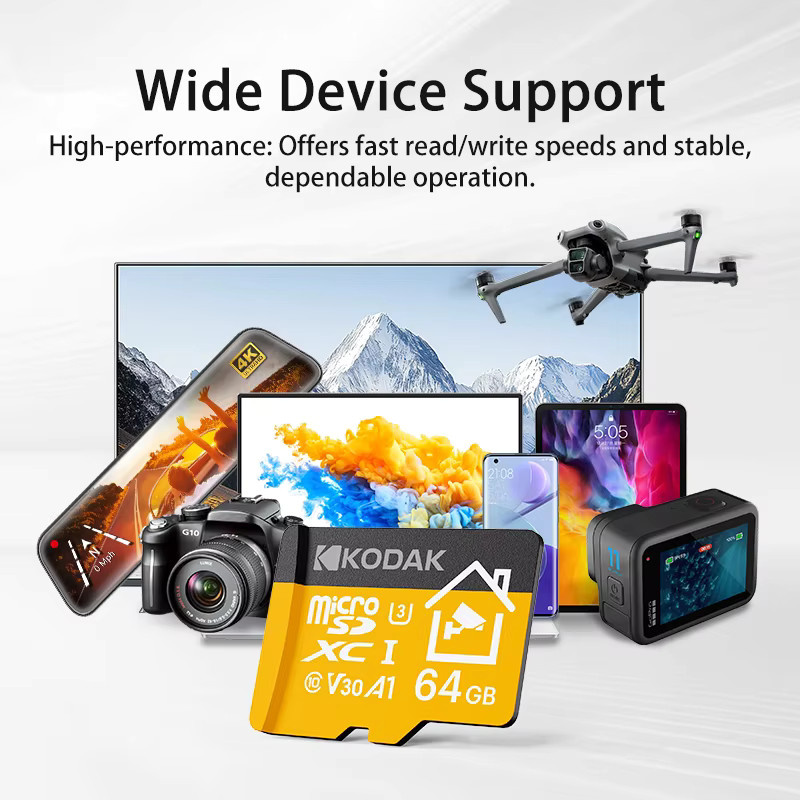 Kodak Micro SD Speicherkarte für Überwachungskameras, Dashcams und Smartphones - Bild 3
