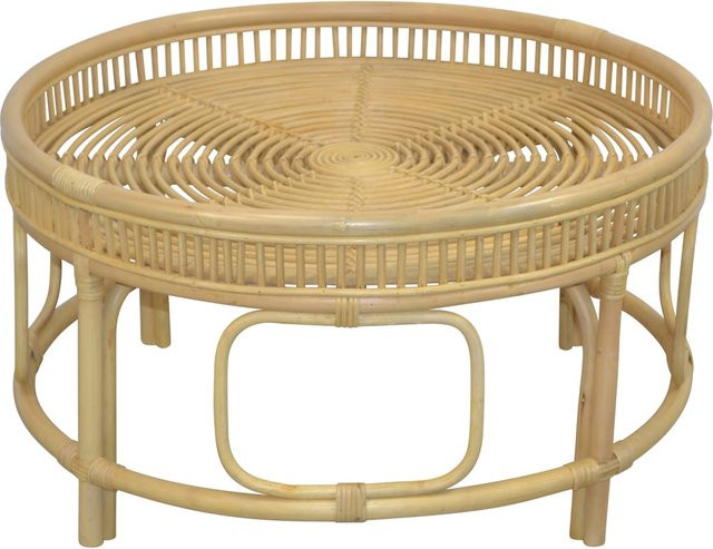 Couchtisch Justin von Möbel direkt online in Brown und Beige aus Rattangeflecht im modernen Design - Bild 1