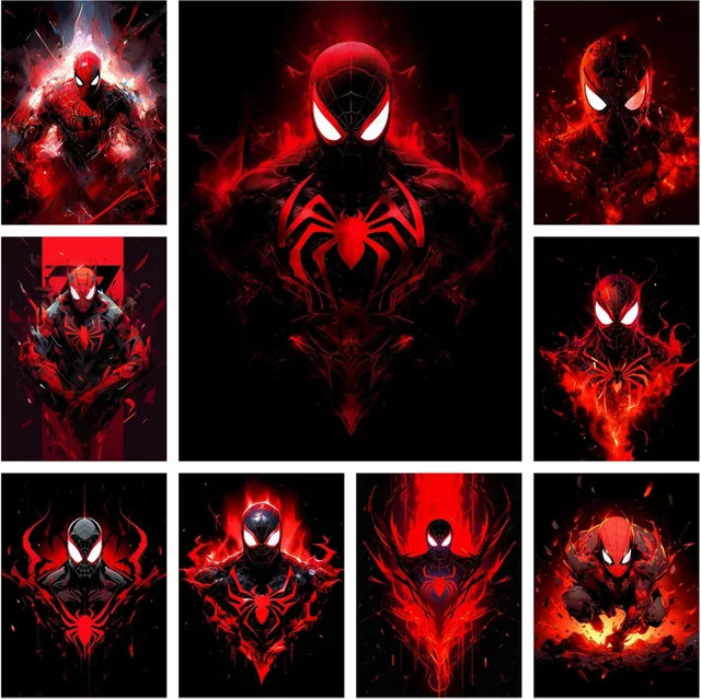 Marvel Spider Man 5D DIY Diamant Malerei als Mosaik Stickerei für Kinder in Multicolor - Bild 1