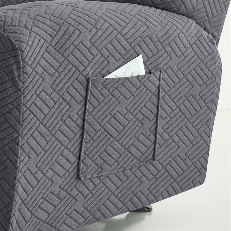 WANERQU Split Stretch Recliner Sofabezug für Relax Sessel in Grau - Bild 3