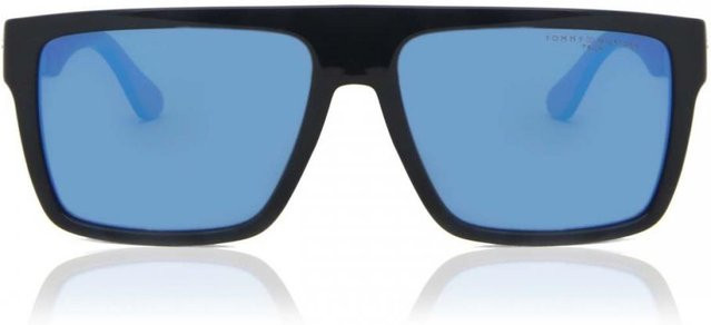 Tommy Hilfiger TH 1605 S Sonnenbrille, Vollrand, Square, Kunststoff, Herren, black, blue - Bild 1