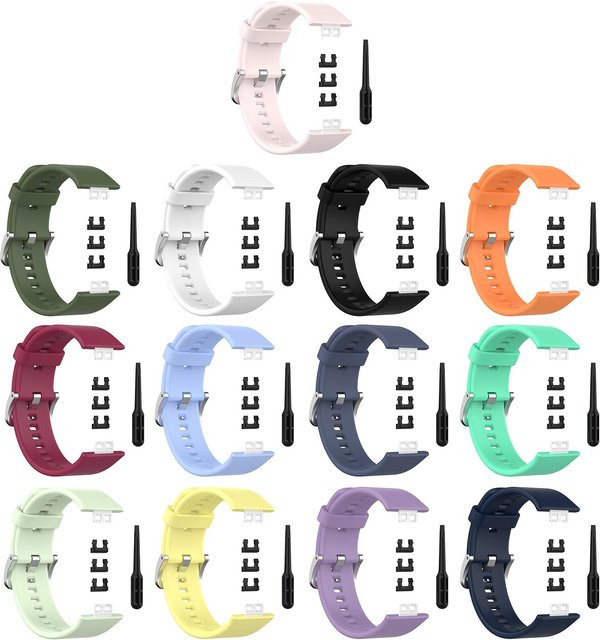 KONNWEI Uhrenarmband Silikon, Weiß, Unisex - Bild 1