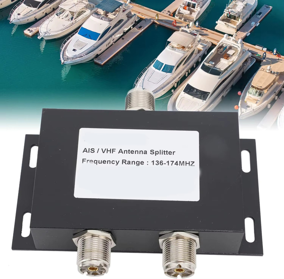 Matsutec MA-Splitter UHF-Buchse PL259 VHF AIS Zweiwege-Leistungsteiler 136-174MHz für Marineantennen - Bild 5