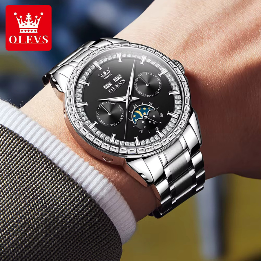 OLEVS Armbanduhr, Automatik, Edelstahl, Herren - Bild 1