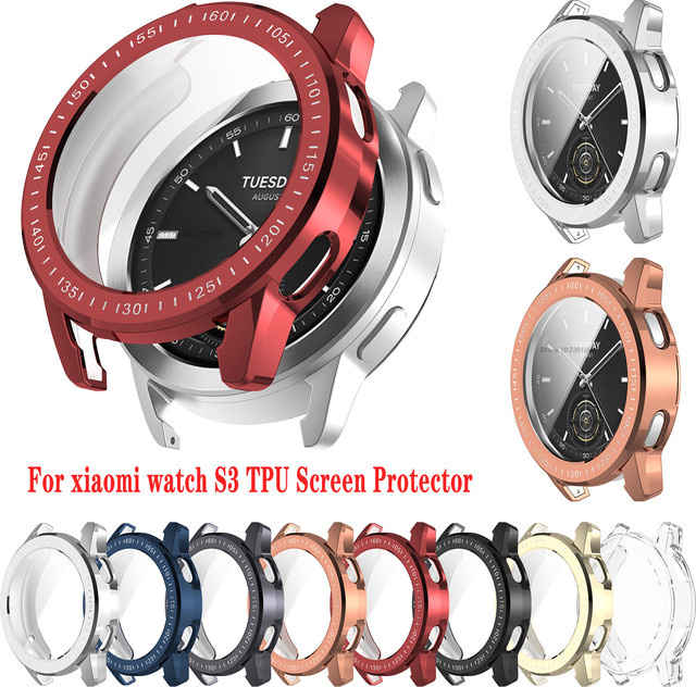 FIFATA Schutzhülle für Xiaomi Uhr S3, Silikon, transparent, Unisex - Bild 1