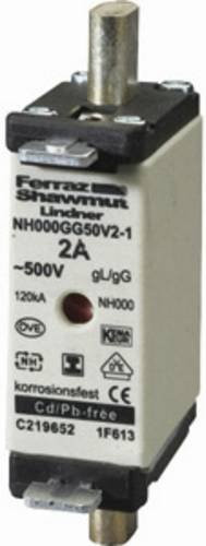 Mersen NH-Sicherung 000, 80A, 500V, Weiß, 1 Stück - Bild 1