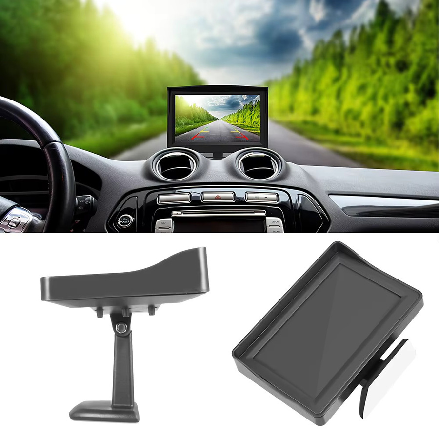 QueenDer Monitor und Weitwinkelkamera-Kit mit 4,3 Zoll in Schwarz für Auto, Pickup, SUV, Wohnmobil, LKW und Transporter - Bild 4