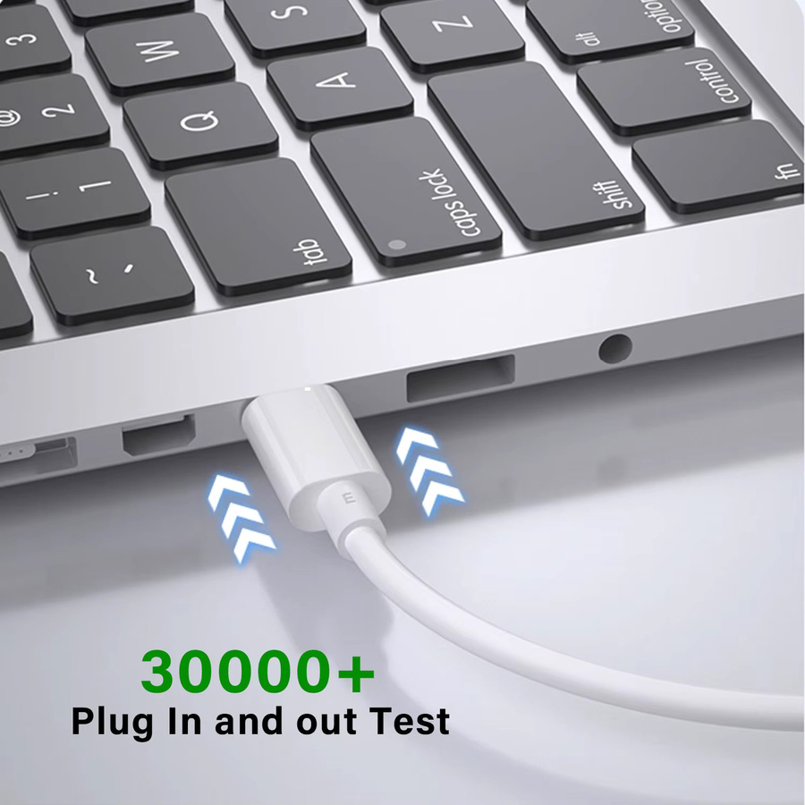Tonsiny USB-C SuperVooc Schnellladekabel für OPPO, OnePlus und Realme in Weiß - Bild 5