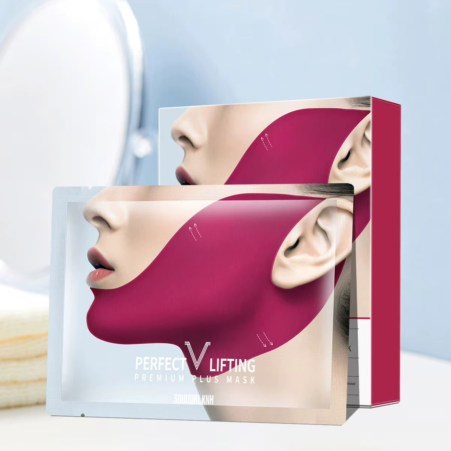 LAIKOU V-förmige Lifting-Maske, Gel-Patches mit Peptiden und Kollagen, 5 Stück - Bild 3