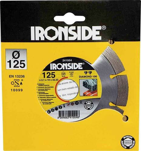 IRONSIDE Diamanttrennscheibe 241004 für Stein und Beton, Farbe: Silber, Durchmesser: 125 mm - Bild 1
