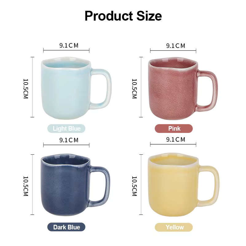 SHUNXIANG Keramik-Kaffeetasse in Gelb, 440 ml - Bild 4