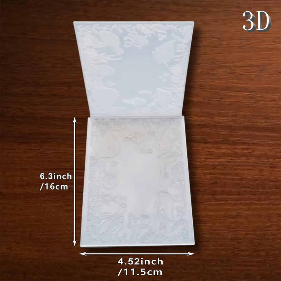 Stilvolle 3D-Reliefmappe im Design einer Tiefseeelfen-Enzyklopädie - Bild 2