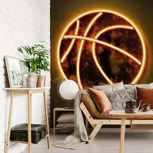K&L Wall Art XXL Vliestapete Basketball Mielu Betonoptik in Mehrfarbig und Matt, Breite: 260 cm, Höhe: 192 cm - Bild 2