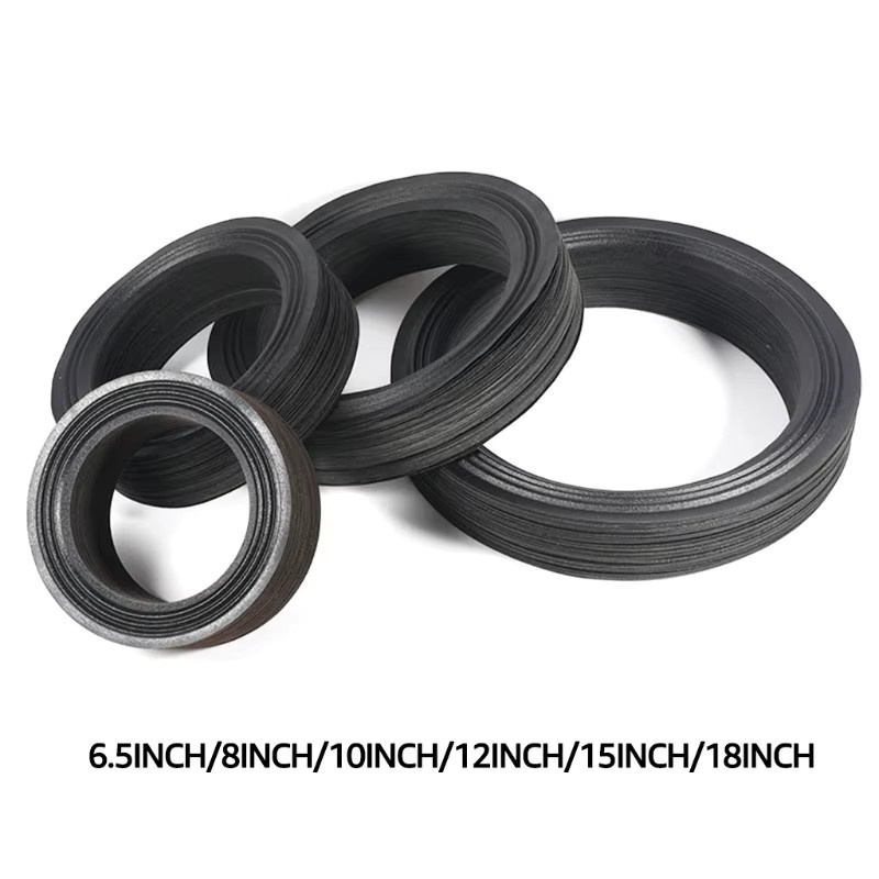 2er-Set Lautsprecher-Ersatzteile mit dreifach gefalteter Ringkante in Schwarz für 6.5, 8, 10, 12 oder 15 Zoll Lautsprecher-Surround-Reparatur - Bild 4