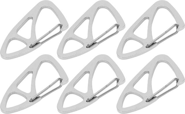 Fishine Schlüsselanhänger Edelstahl, Karabiner, Federhaken, Weiß, Unisex - Bild 1