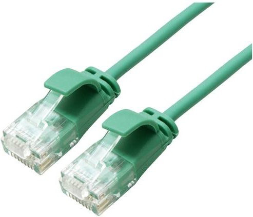 Roline RJ45 Patchkabel CAT 6a U/UTP Ethernet LAN Grün, Länge: 0,15 m - Bild 1