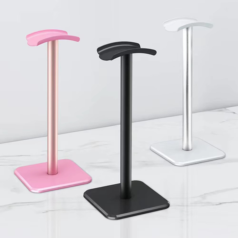 ALLOYSEED Kopfhörer Ständer aus Aluminium in Schwarz mit flexibler Kopfstütze - Bild 2