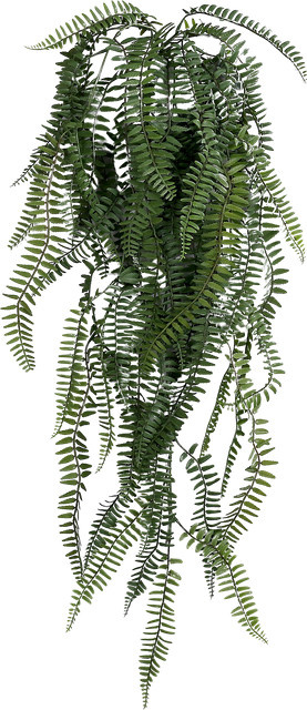 Künstlicher Hänge-Wurmfarn von Aplanta, Grün, Höhe: 86 cm - Bild 1