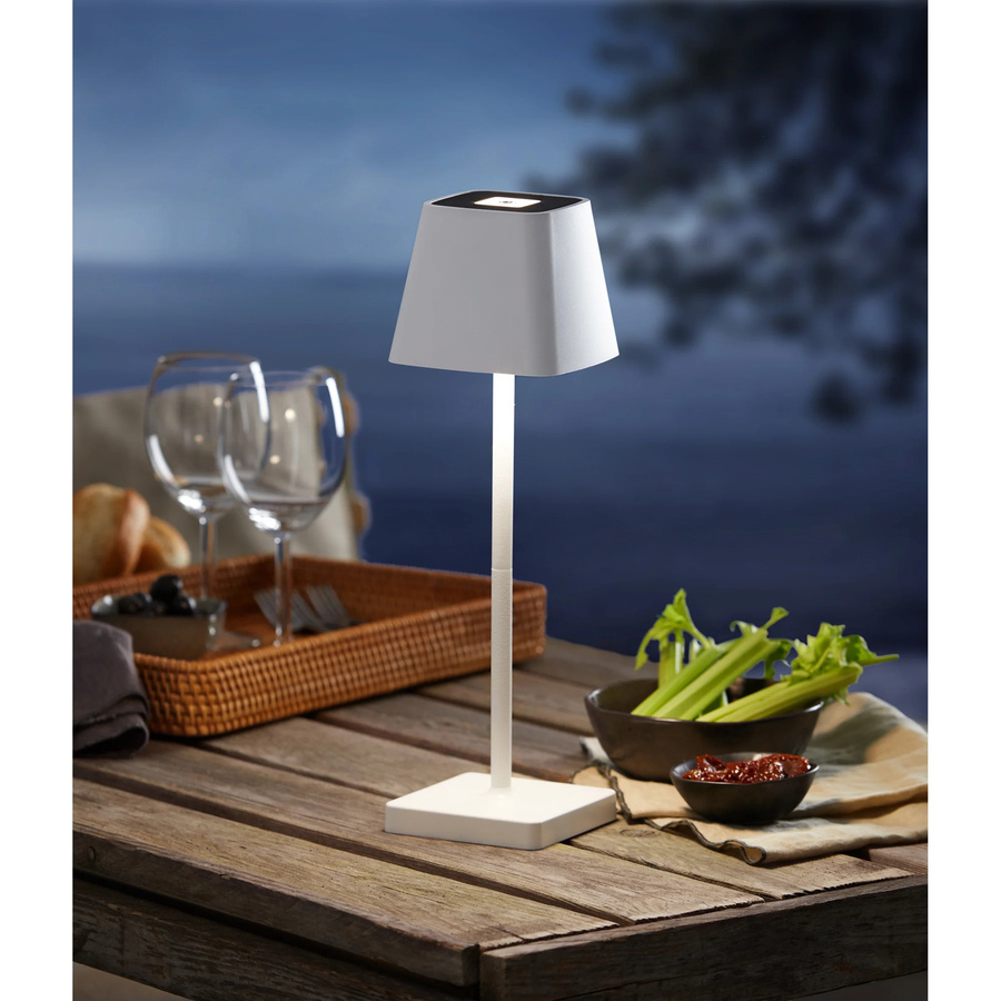 Dimmbare LED-Tischlampe Helsinki in Weiß mit Akkubetrieb - Bild 2