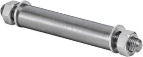 BS Rollen Achsmaterial für pannensichere Schubkarrenräder Typ Haemmerlin in Silber - Bild 1
