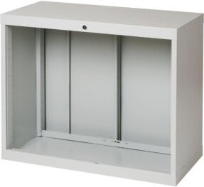 Regalwerk BERT-Schubladenschrank-Korpus 700 Gehäuse aus Stahlblech in Lichtgrau RAL 7035 - Bild 1