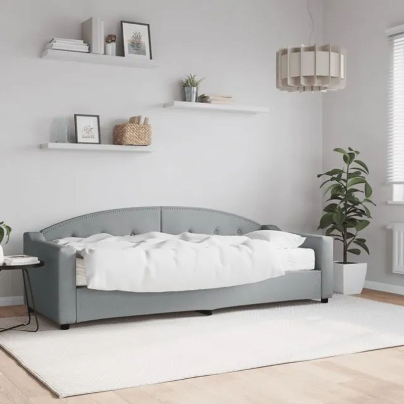 Vidaxl Schlafsofa aus Stoff in Grau, Breite: 80 cm, Länge: 200 cm - Bild 1