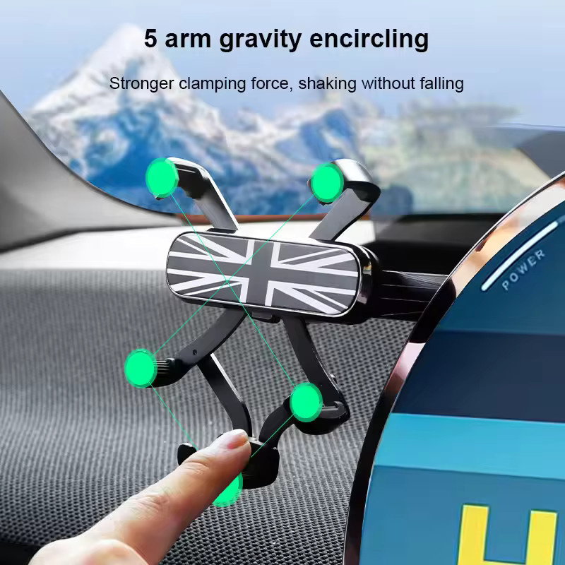 ZUIMI Handyhalterung für Mini Countryman U25 J01 EV J05 Aceman Cooper S E SE in Schwarz als GPS Zubehör - Bild 2