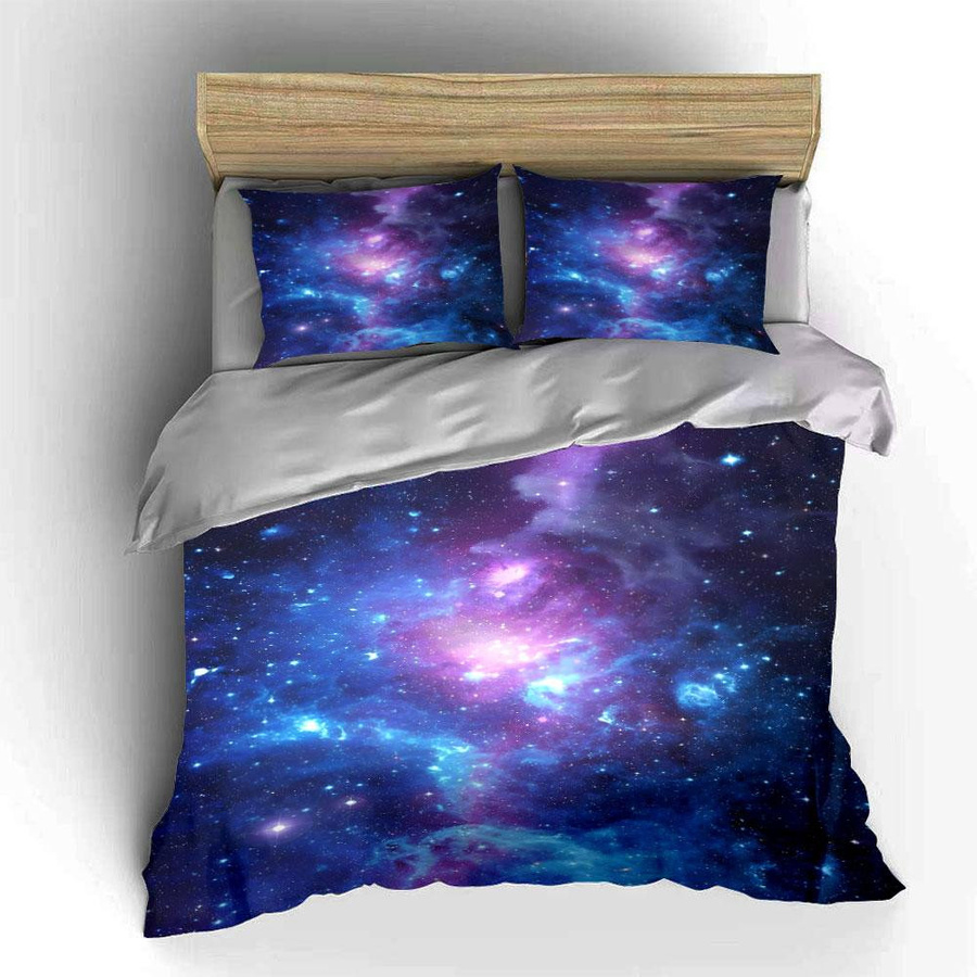 Bettwäsche-Set Galaxie und Sternenhimmel von Atlantic Textile Factory, Mehrfarbig, B/H: 135 x 200 cm - Bild 2