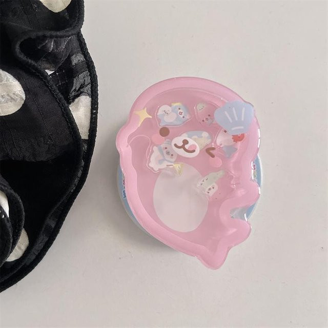Yiran Bag Magnetische Handyhülle mit Delfin Schüttelhalter und Ständer für iPhone 14, Pink - Bild 1