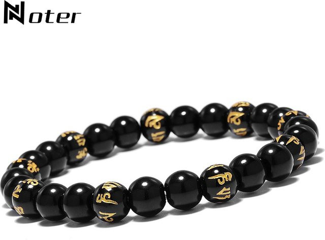 Noter Armband, Obsidian, Schwarz, Unisex - Bild 1