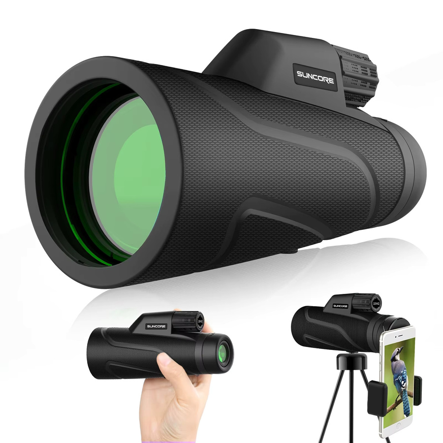 Suncore 10x42 Monokular in Schwarz für die schnelle einhändige Zielerfassung - Bild 7