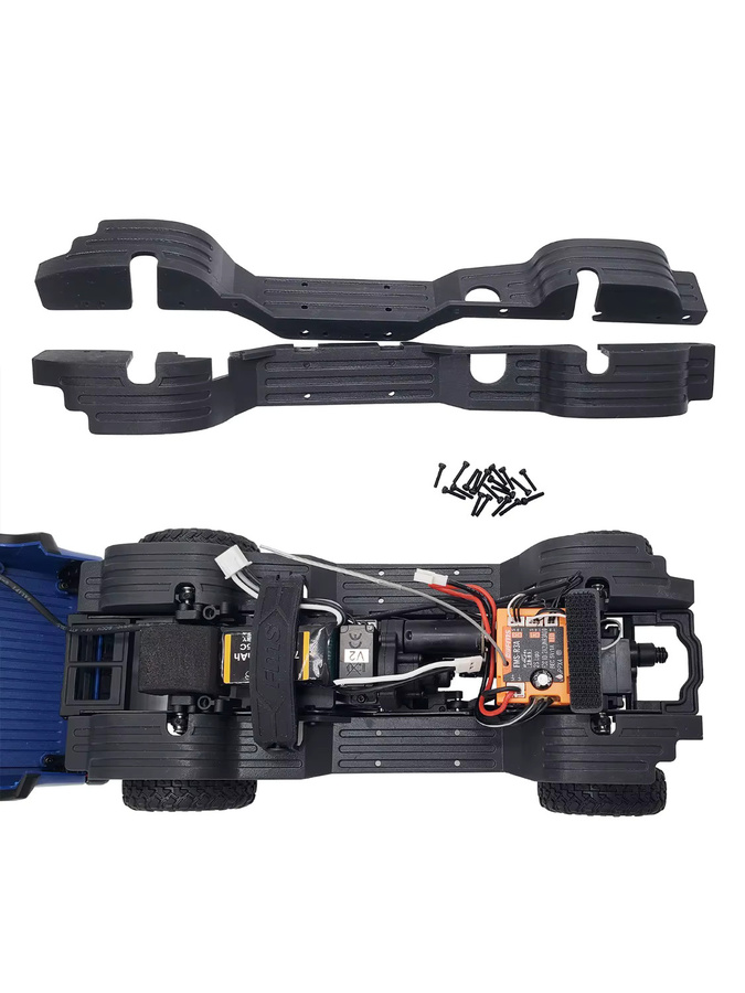 FACSNY Innenkotflügelverkleidung, 2-teiliges Set, Schwarz, 1:24 - Bild 4