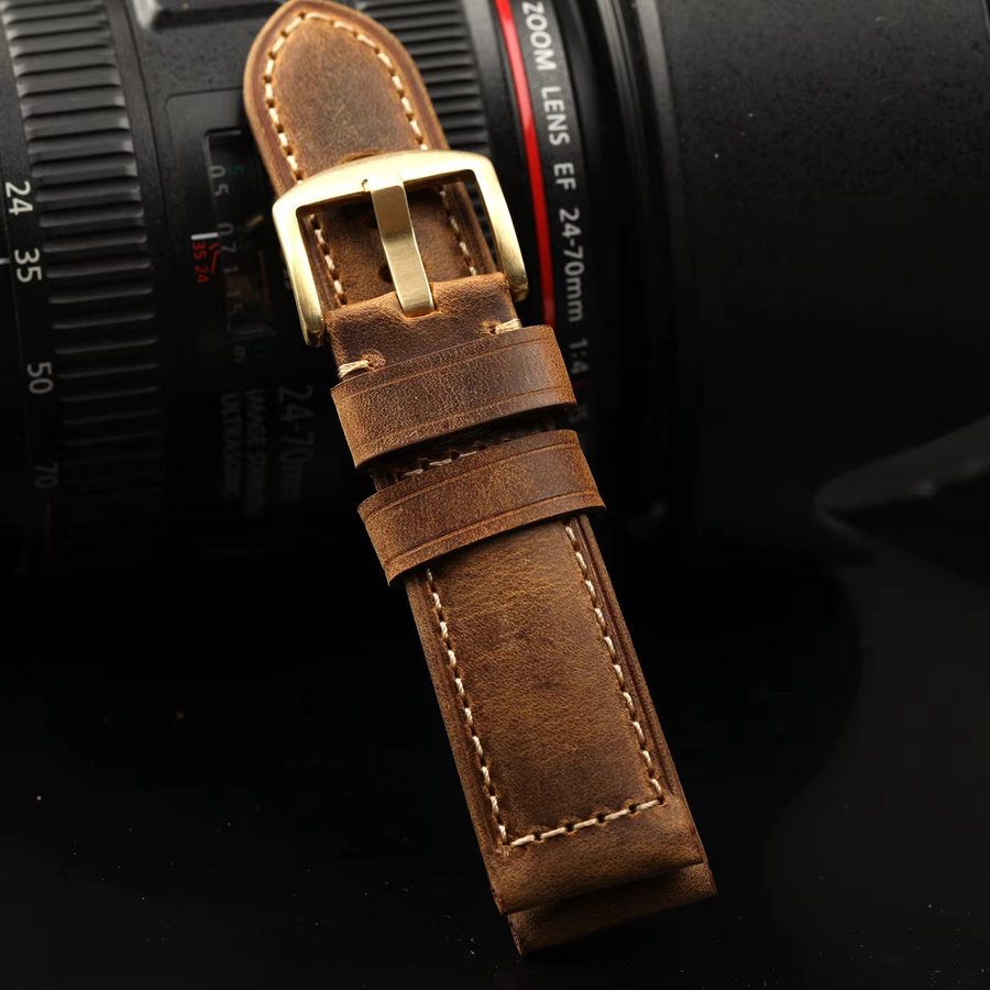 Raystray Uhrenarmband Rindsleder, braun, Vintage, Herren - Bild 2