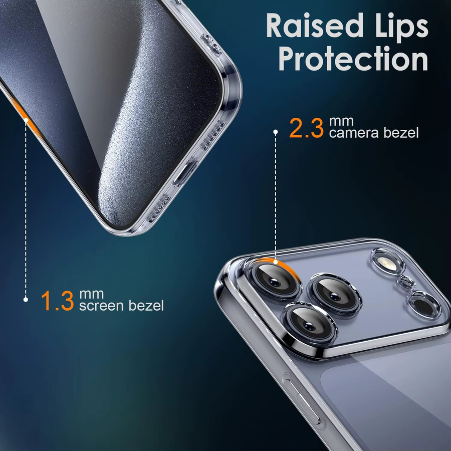 Transparente stoßfeste TPU-Schutzhülle für Apple iPhone 17 Pro Max, iPhone 17 Pro, iPhone 17 und iPhone 17 Air - Clear - Bild 2