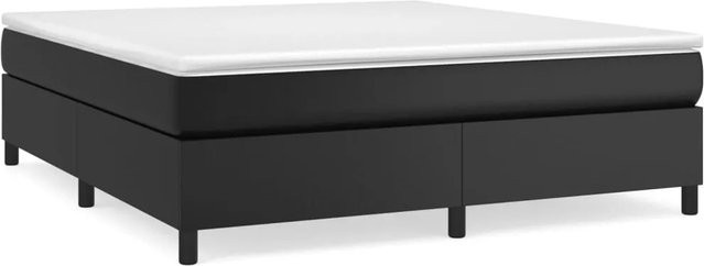 vidaXL Boxspringbett in Schwarz aus Kunstleder mit Maßen B: 160 cm, T: 200 cm - Bild 1