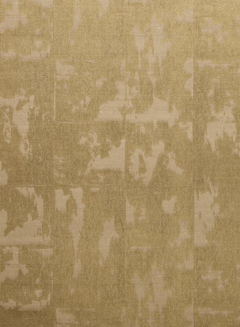 Arte International Wallpaper Glowing Patina in Cream mit Gold, Silber und Beige im abstrakten Industrial-Design als Non-Woven Tapete - Bild 1