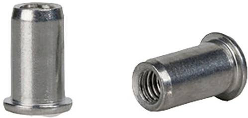 Gesipa Blindnietmutter M5 aus Stahl, Farbe Silber, 50 Stück, Durchmesser: 7 mm, Länge: 13,5 mm - Bild 1
