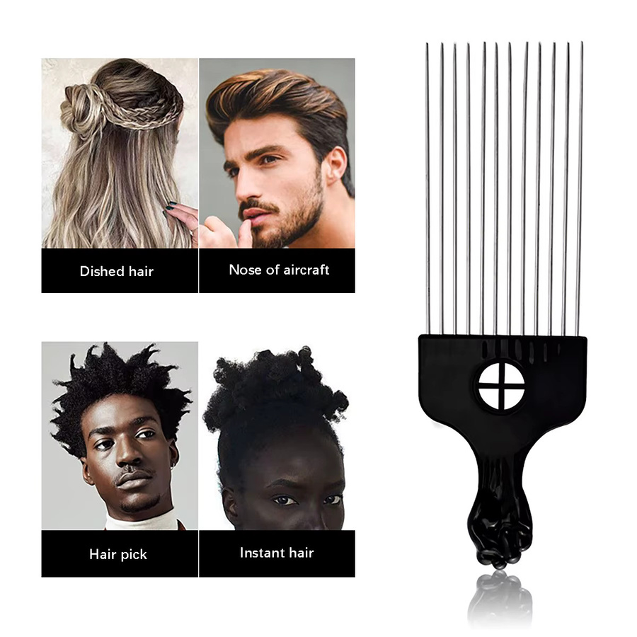 HUAKAISI Afrikanischer Kamm, für lockiges Haar - Bild 2