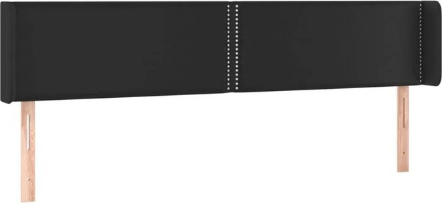 vidaXL LED Kopfteil in Schwarz aus Kunstleder mit USB-Ladeport und integrierter Beleuchtung, B/H: 183 x 88 cm, Tiefe: 16 cm - Bild 1