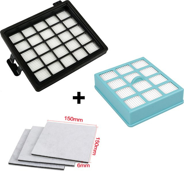 Philips HEPA-Filter und Motor-Baumwollfilter-Set für Staubsauger FC8148 FC8140 FC8144 FC8142 FC8147 FC8134 FC8135 FC8136 FC8146 - Bild 1