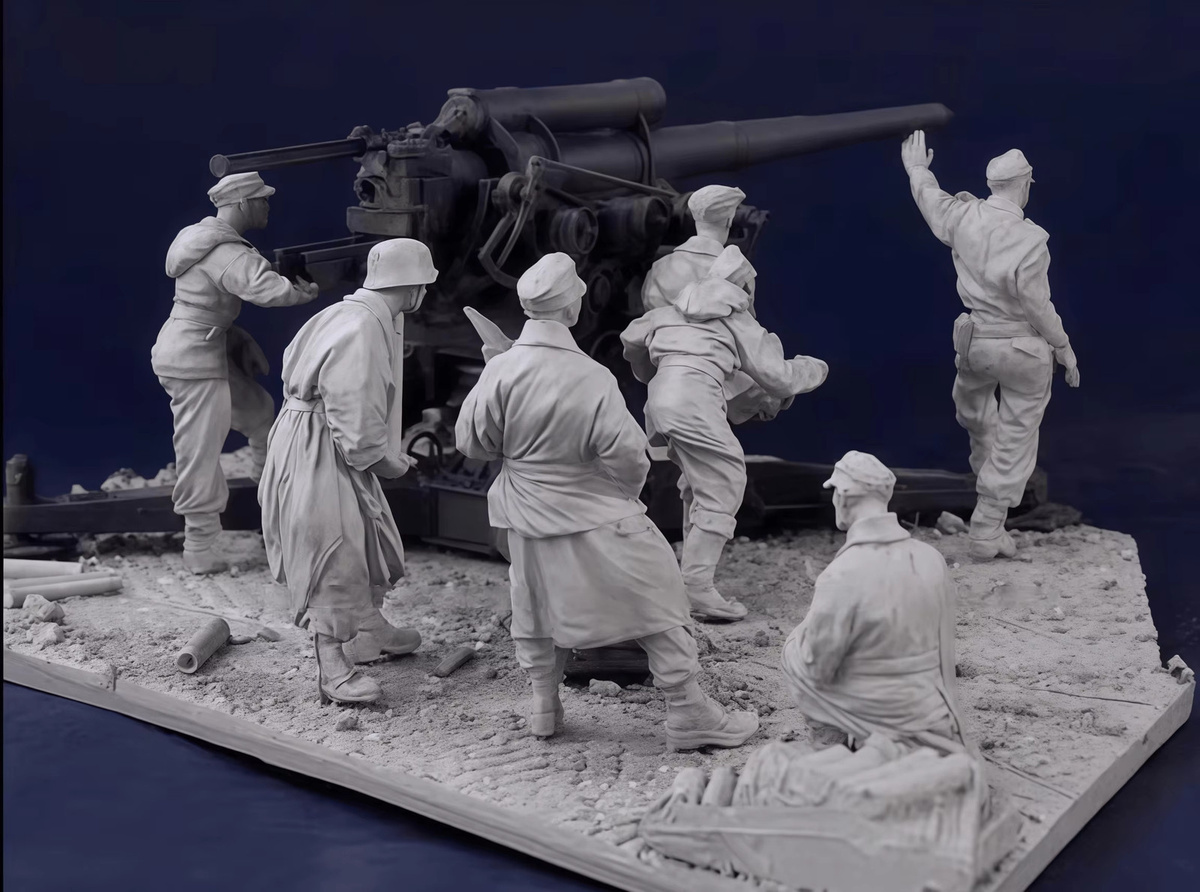 EVANOVM Gk Soldaten, 1/35 Resin-Modellbausatz, 7-teiliges Set - Bild 2