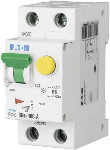Eaton RCBO FI-Schutzschalter und Leitungsschutzschalter 2polig 6A 0.03A 240 V/AC in Weiß - Bild 1