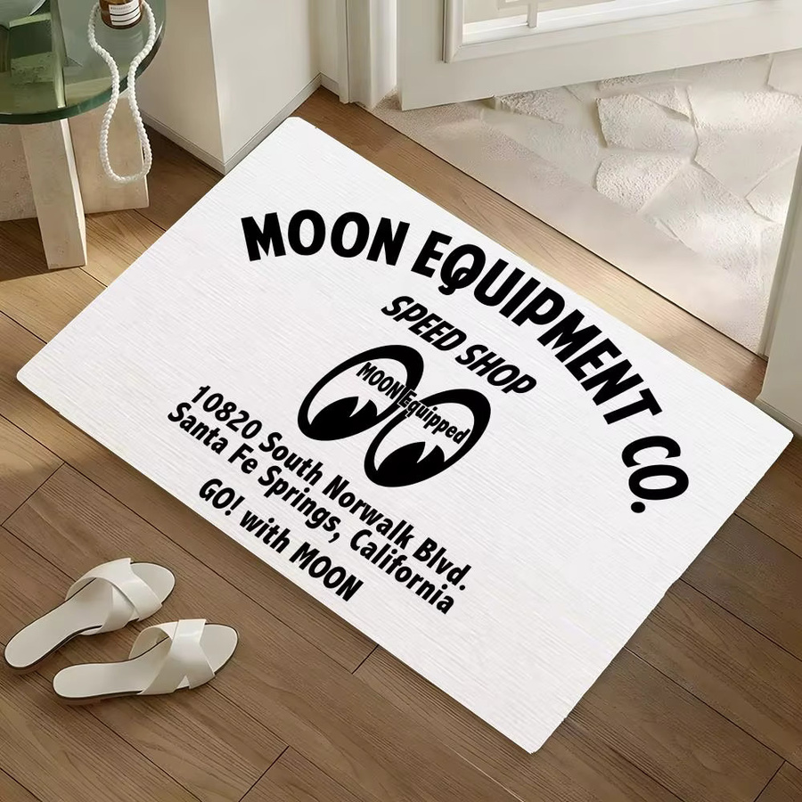 Schnelltrocknende Bodenmatte aus Diatomeenerde von M-Mooneyes in Weiß, rechteckig und multifunktional - Bild 4